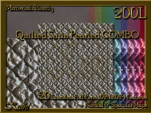 Quilted Satin Pearled Fabric Combo Seamless Textures Materials Ready Full Perms 1024x1024