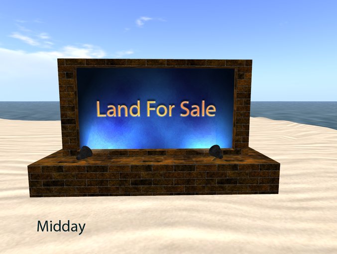 blueFox Real Estate Sign - Land For Sale Sign - Brown Brick 