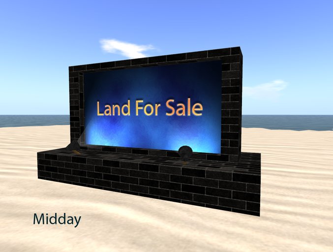 blueFox Real Estate Sign - Land For Sale Sign - Black Brick 