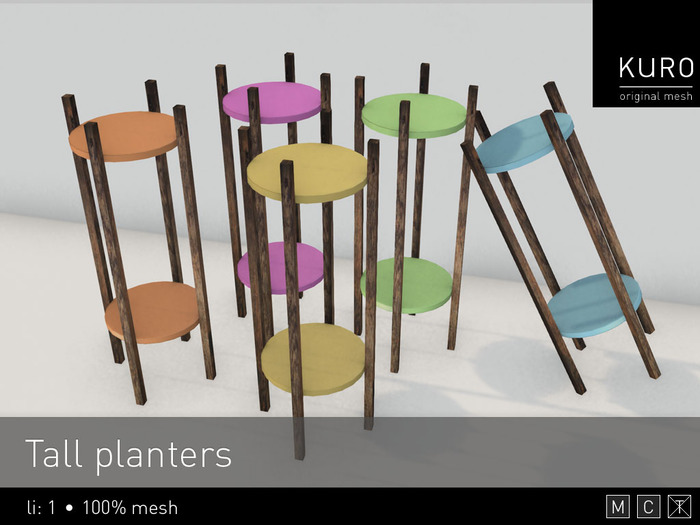 Kuro - Tall planters