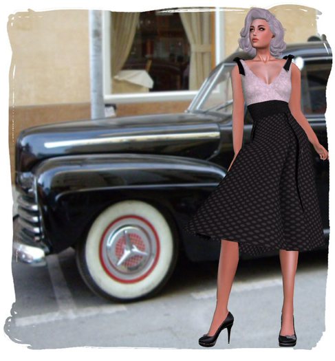 Last Edition - Black Retro Dress