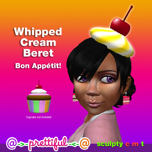 @~>~ PrettiFuL ~<~@ Beret [ Pineapple Vanilla ]