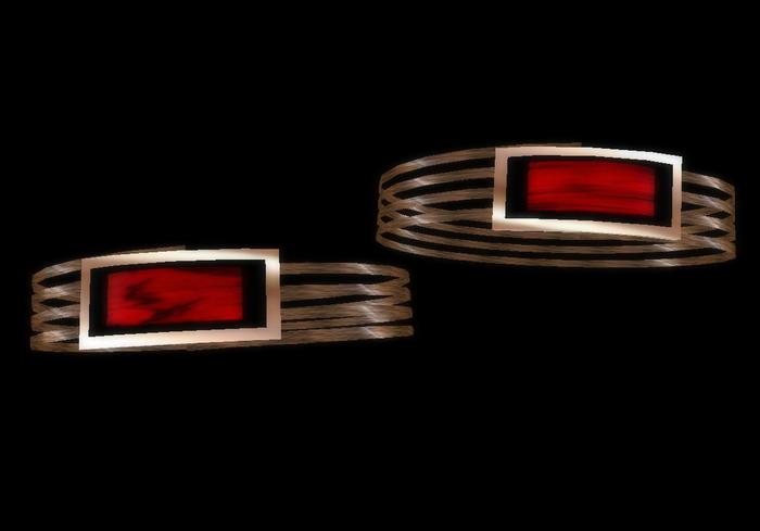 Armband Female Brushed gold left- Red Coral_MP