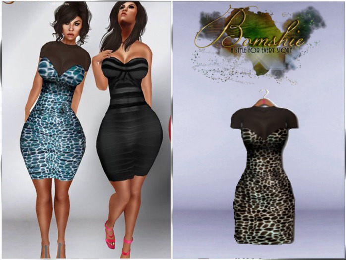 <*>B<*> Adisa Giraffe Brown Dress