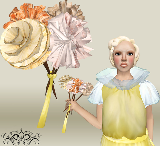 p.c; Antique Flower Bouquet