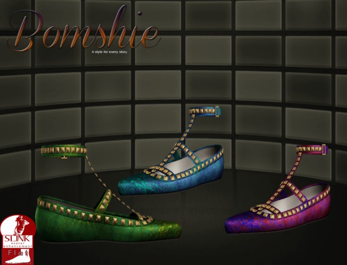 <*>B<*>Cin Serpant Sienna Flats Slink & Belleza