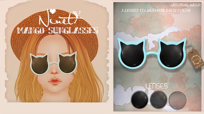 ninety - Mango Blue Sunglasses