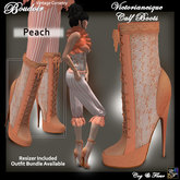 C&F Victorian Boots - Peaches & Cream