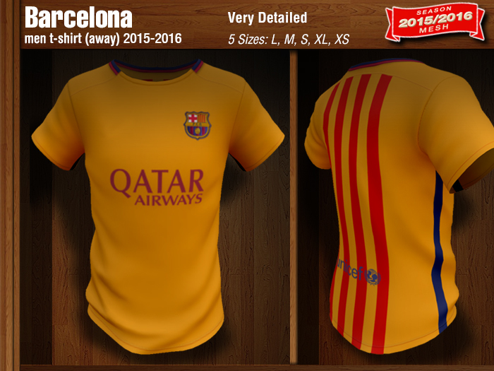 BARCELONA- away - t-shirt - men (2015/2016)
