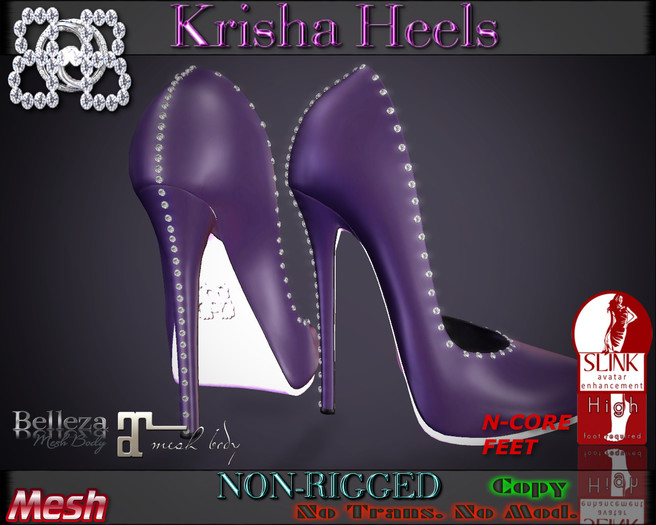 !!BHB!! (Sale) krisha glamerous heels DARK PURPLE