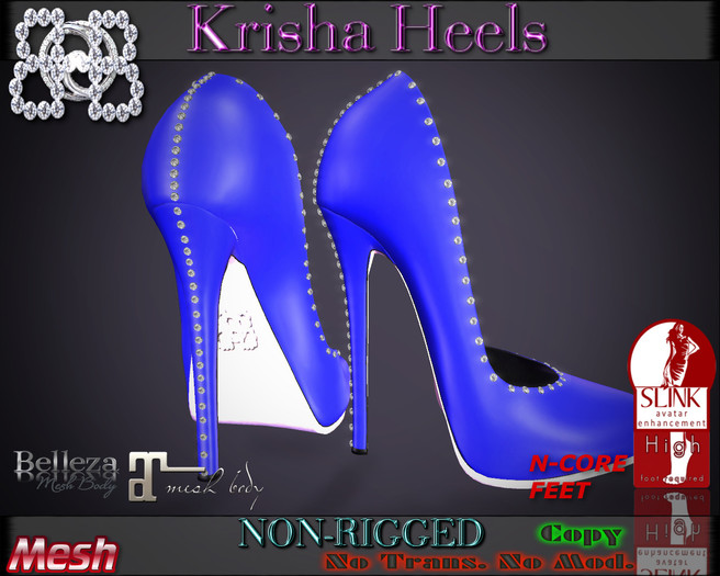 !!BHB!! (Sale) krisha glamerous heels BLUE