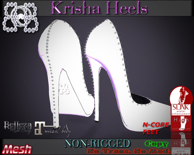 !!BHB!! (Sale) krisha glamerous heels WHITE