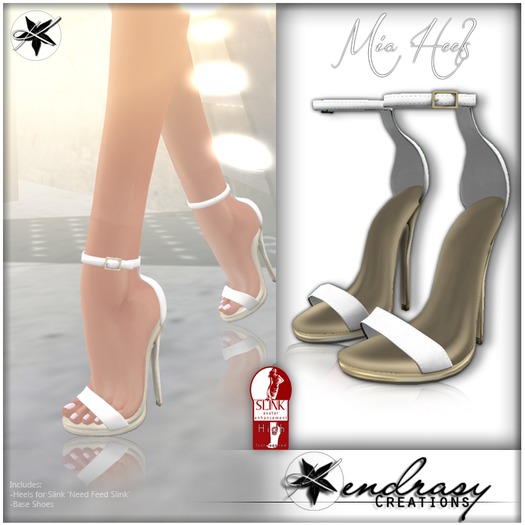 :::KC::: Mia Heels White