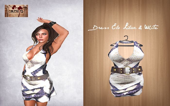 Dress Elo Lilac&White