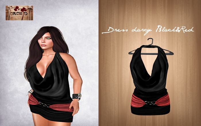 Dress darcy Black&Red