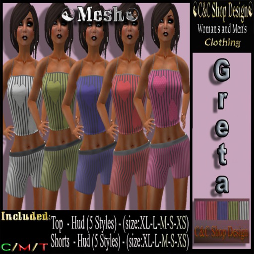 C&C Mesh Greta Hud 5 Styles 