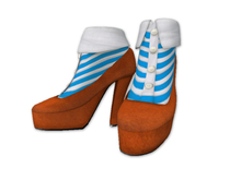 {amiable}Mesh Shoes with collar Socks01