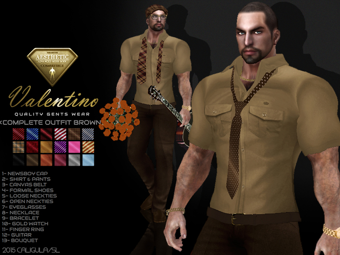 [CA] AESTHETIC VALENTINO OUTFIT BROWN