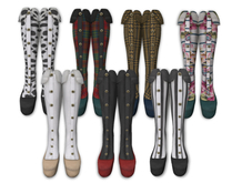 {amiable}Mesh Shoes with Long collar Socks(FAT PACK)