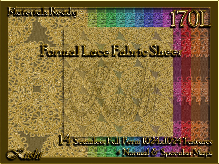 Formal Lace Sheer Fabric Seamless Textures Materials Ready Full Perms 1024x1024