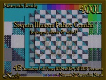 Sequin Illusion Fabric Combo Seamless Textures Materials Ready Full Perms 1024x1024