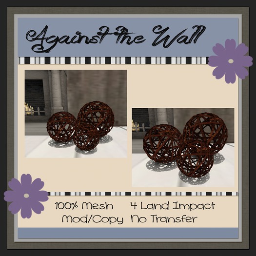 {ATW} Rattan spheres - Black (mod/copy) boxed