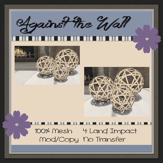 {ATW} Rattan spheres - Black (mod/copy) boxed