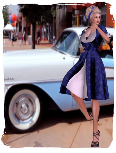 Last Edition -Simply Bleu Retro Dress