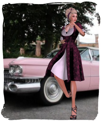 Last Edition -Simply Pink Retro Dress