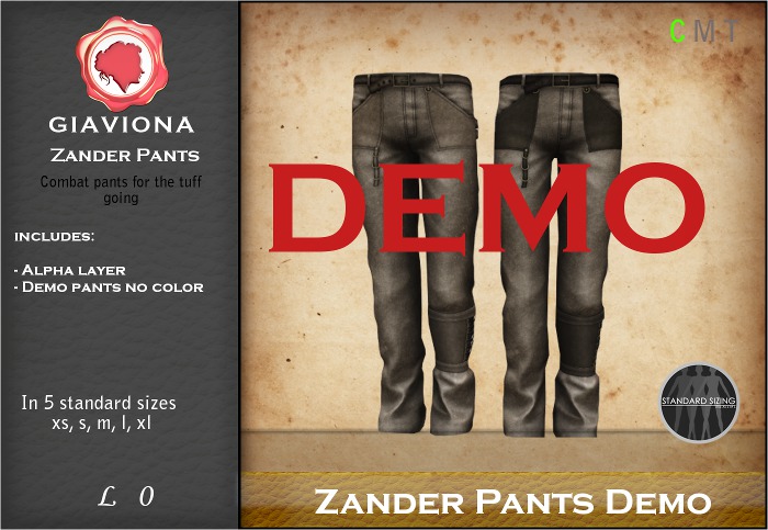 {G} Zander pants - DEMO