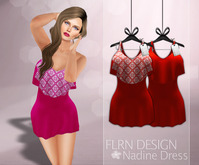 [FLRN] Nadine Dress Red