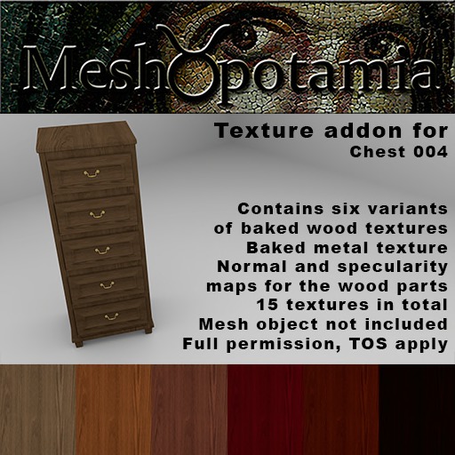 Meshopotamia Chest 004 Baked textures addon