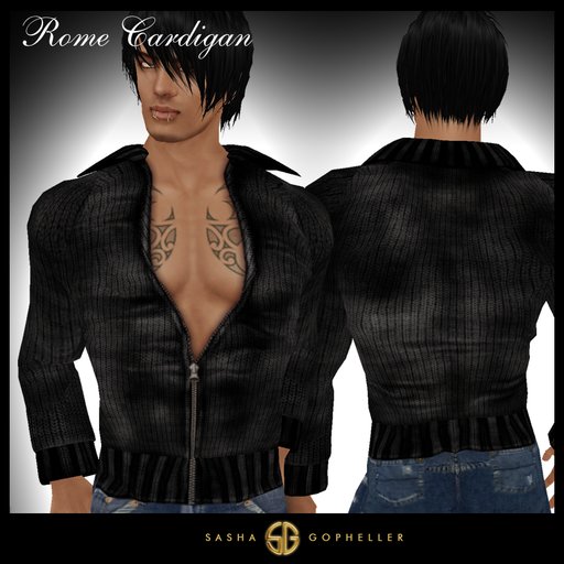 -SG- Rome Cardigan Black