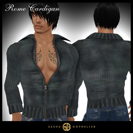 -SG- Rome Cardigan Asphalt