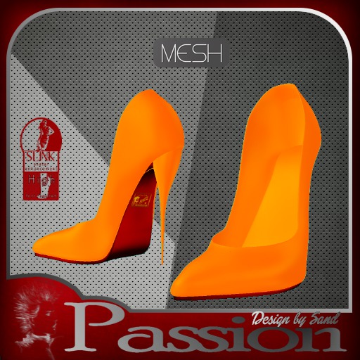 sand stiletto orange