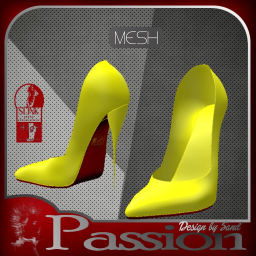 sand stiletto jaune