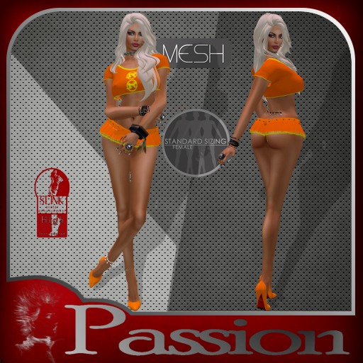 tenue "coquine" orange 