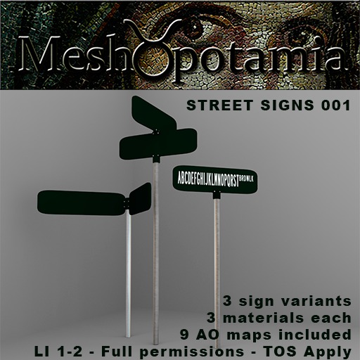 Meshopotamia Street sign 001 - 003
