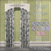 [CIRCA] Pkg - "Field of Roses" - Velvet Area Rug Set