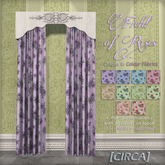 [CIRCA] Pkg - "Field of Roses" - Velvet Area Rug Set