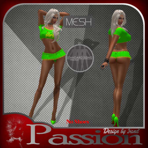 tenue "coquine" vert sac no shoes