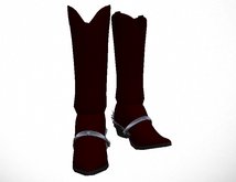 Red Cow Person Boots With or without Spurs