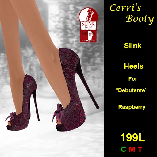 Cerri's Debutante Raspberry Slink Heels