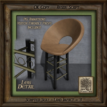 Second Life Marketplace - Seattle Bistro Stool Ce