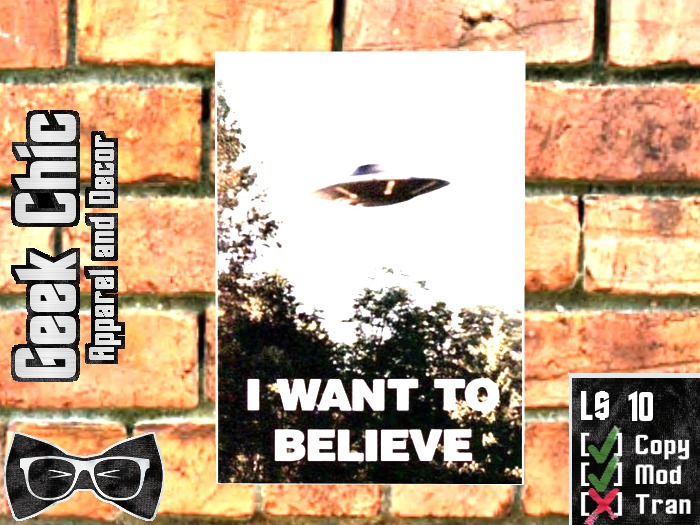 I Want to Believe Poster