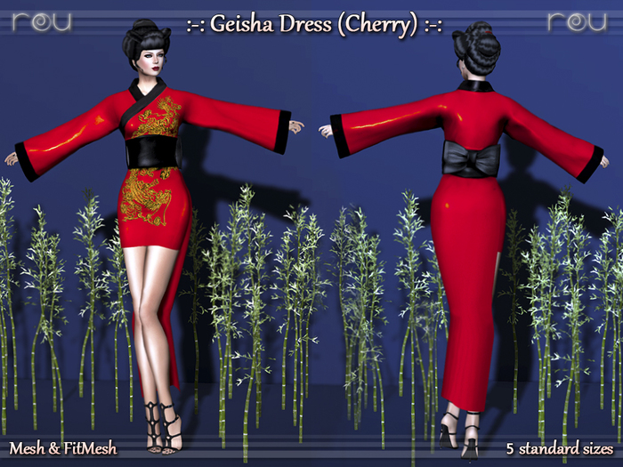 :-: rou :-: Geisha Dress Cherry Box :-:  {WEAR & TOUCH}