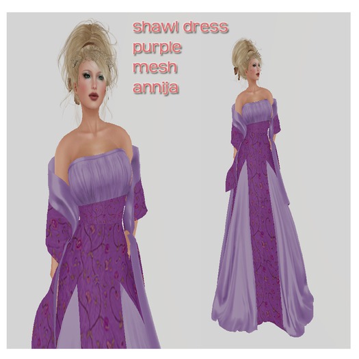 Shawl dress pink