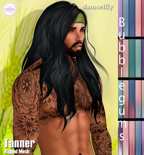 *~*Damselfly*~*Tanner Rigged-Mesh Bubblegums