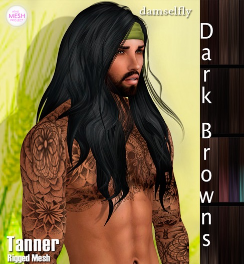 *~*Damselfly*~*Tanner Rigged-Mesh Dark Browns