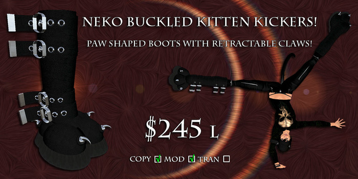 Neko Buckled Kitten Kickers
